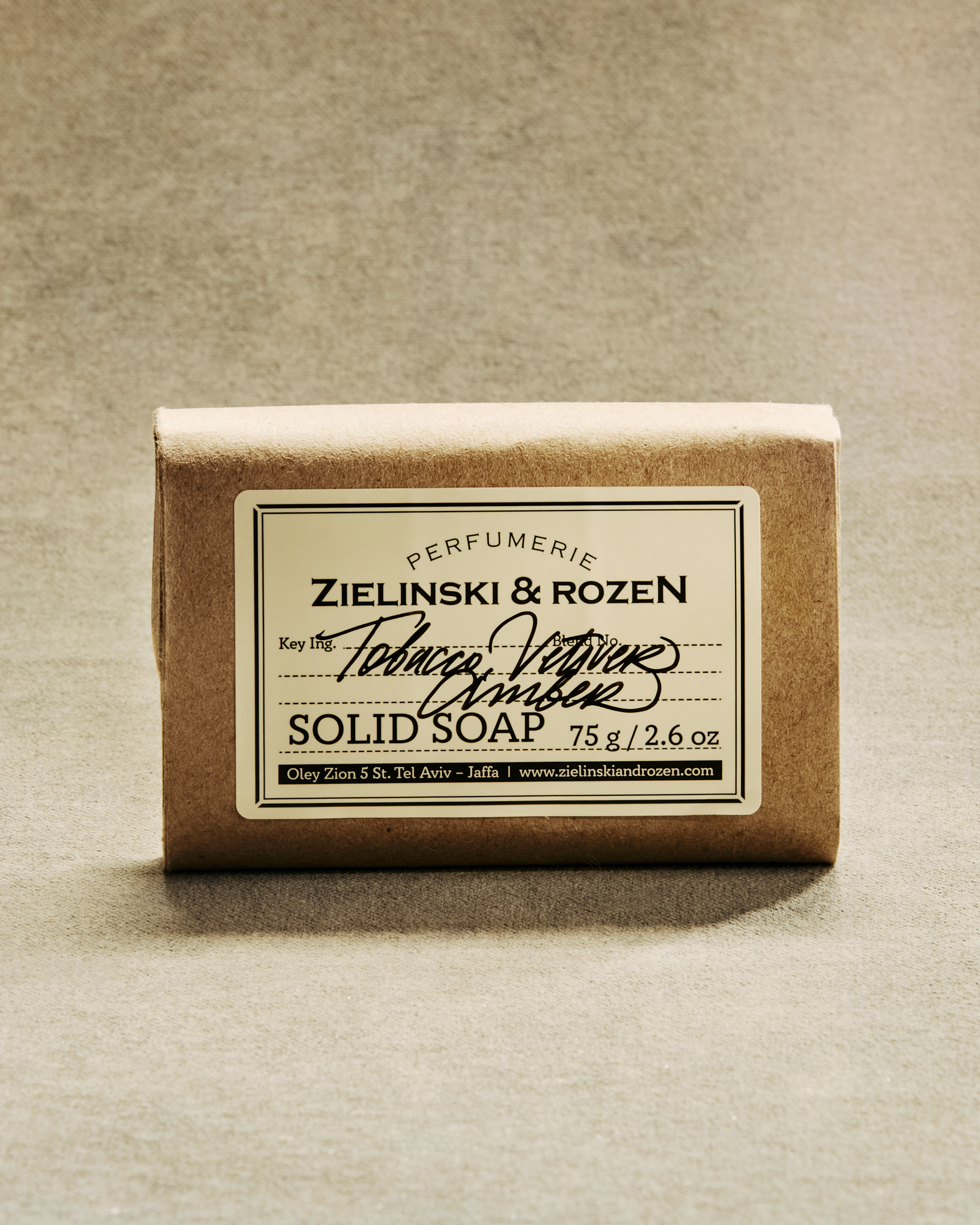 Tobacco Vetiver Solid Soap 75g | Zielinski & Rozen Europe