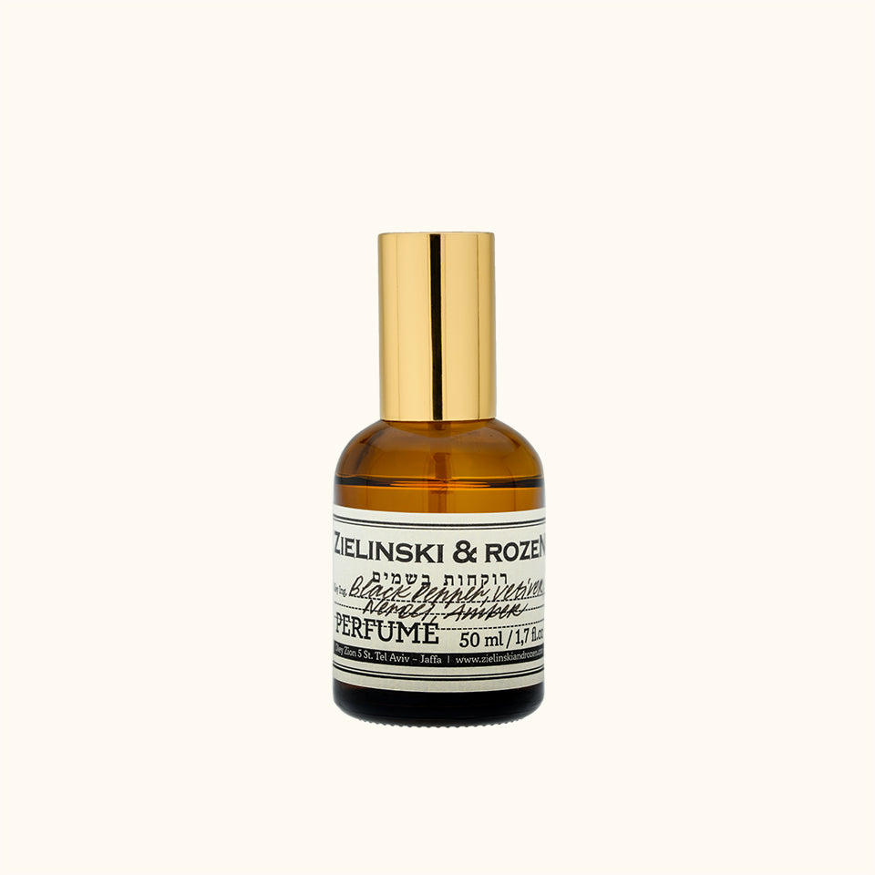 Black Pepper, Vetiver, Neroli, Amber