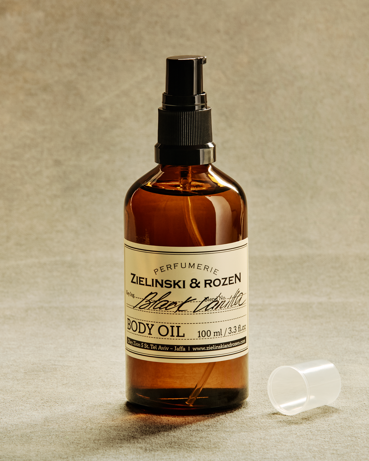Black Vanilla Body Oil 100ml | Zielinski & Rozen Europe