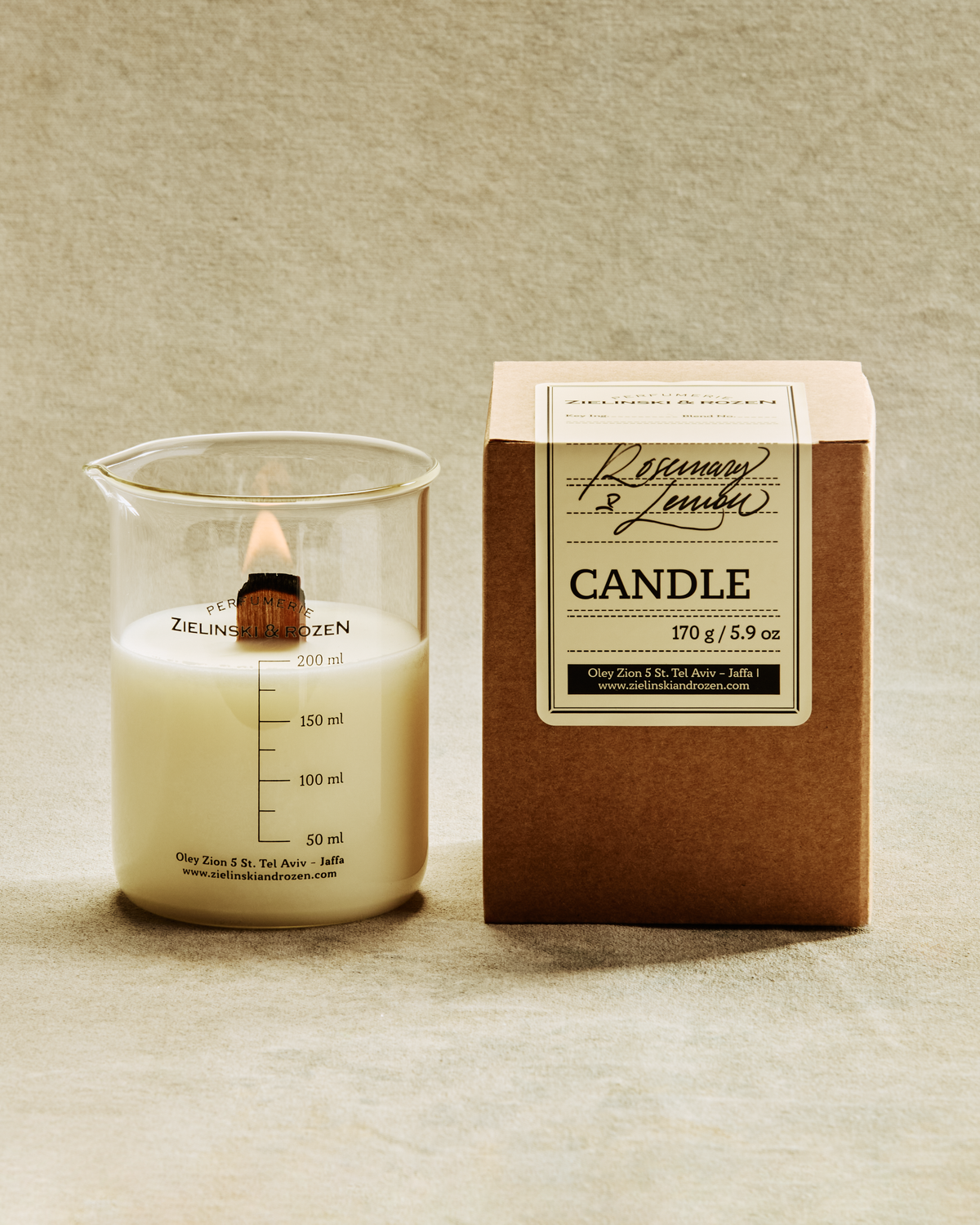 Rosemary Lemon Candle 170g | Zielinski & Rozen Europe