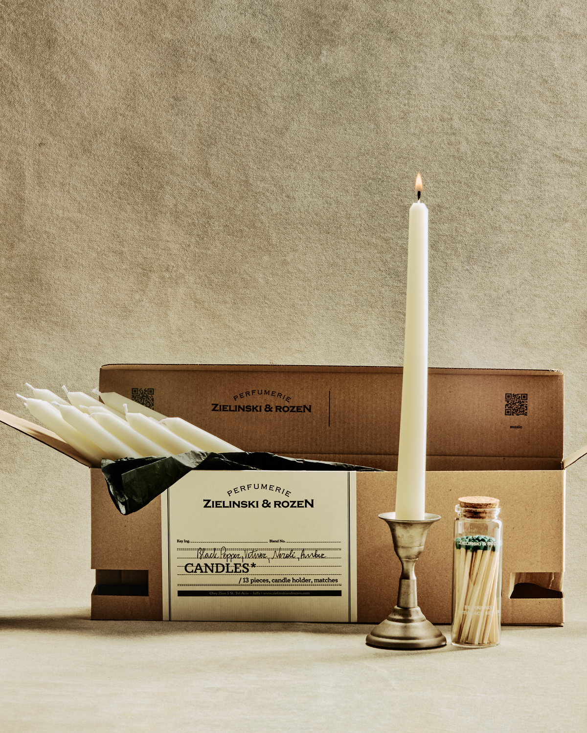Candle set Black Pepper, Vetiver, Neroli, Amber – Zielinski