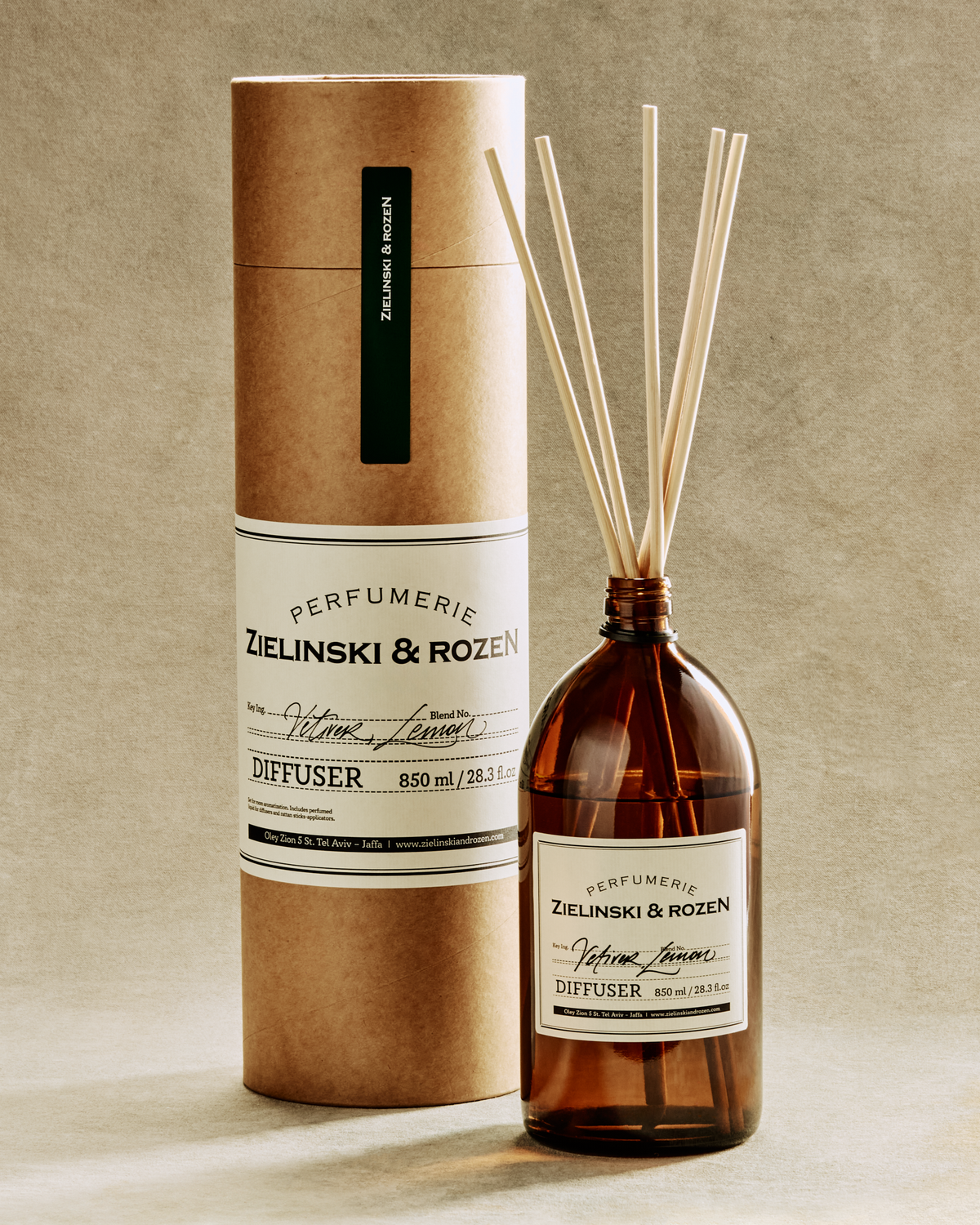 Vetiver Lemon Diffuser 850ml | Zielinski & Rozen Europe