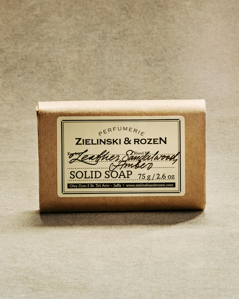 Leather Sandalwood Solid Soap 75g | Zielinski & Rozen – Zielinski