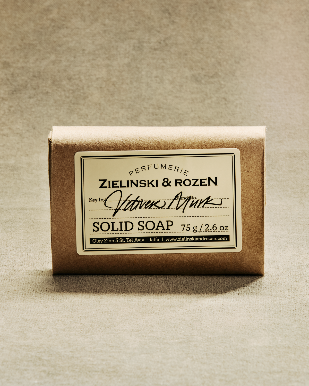 Vetiver Musk Solid Soap 75g | Zielinski & Rozen Europe